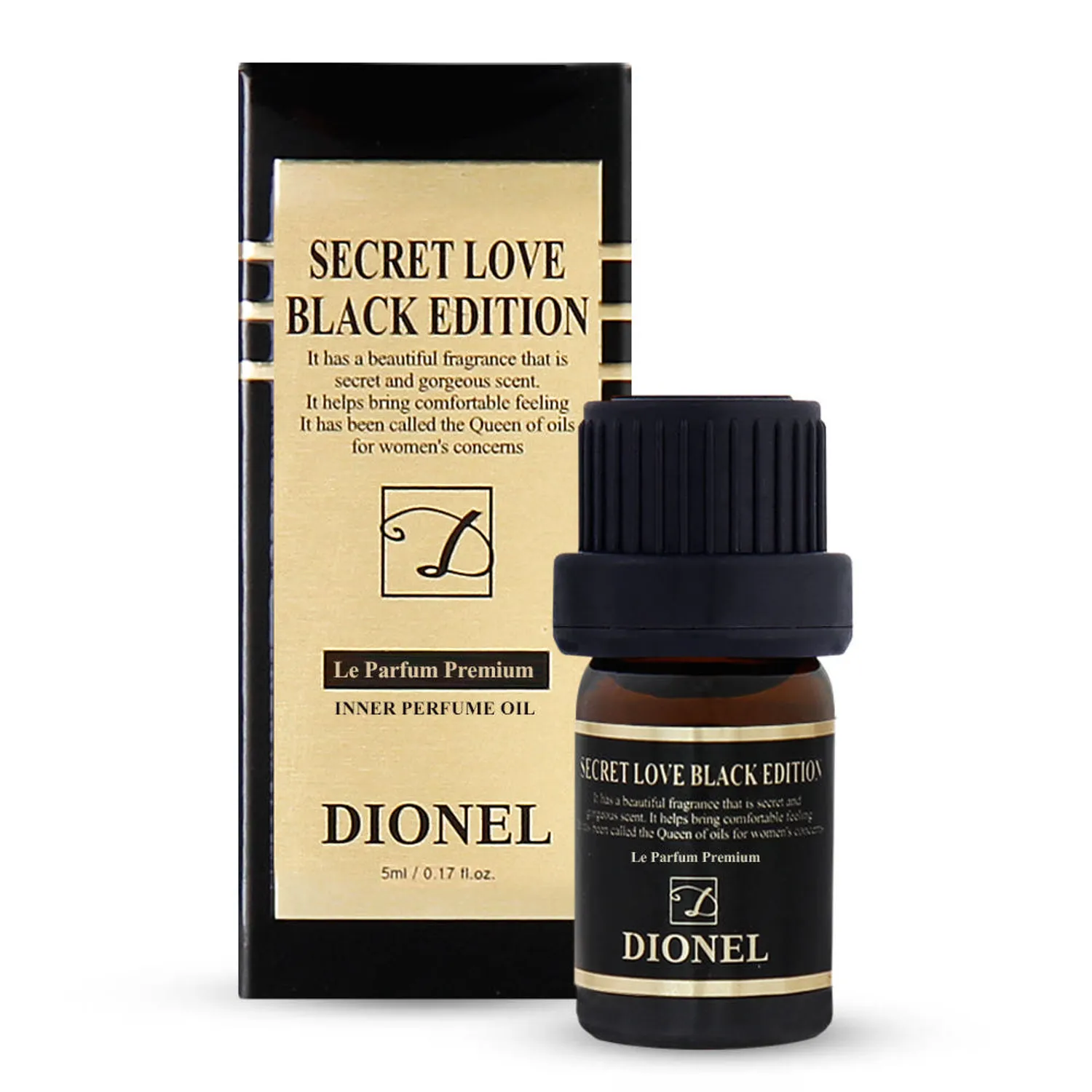 Dionel Secret Love Feminine Hygiene Perfume Cleanser Black Edition 5ml