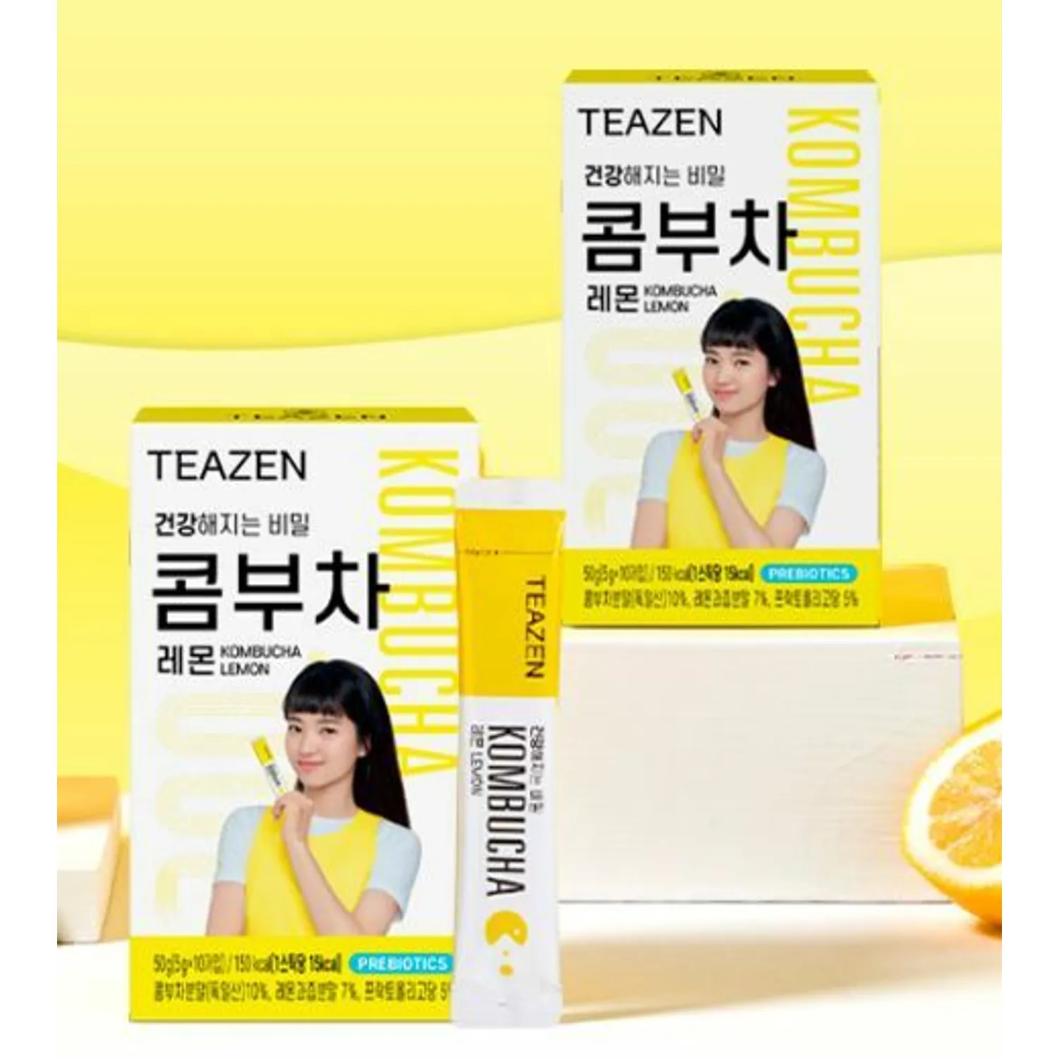 Teazen Kombucha Lemon 10 Sticks